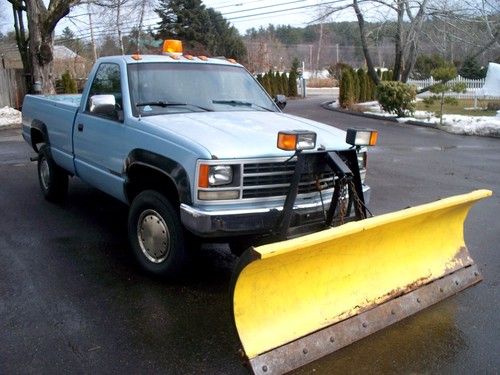 1989 chevy one ton plow truck 3500 series 4x4