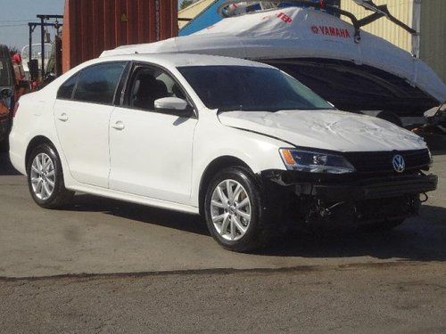 2011 volkswagen jetta se pzev damaged rebuilder economical only 12k miles loaded