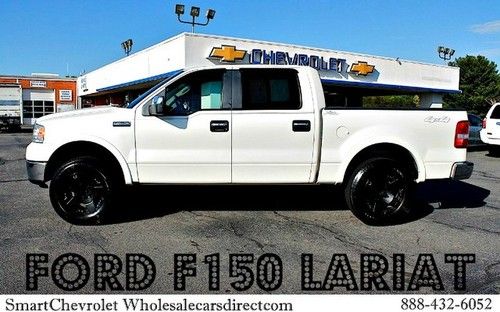 2007 ford f-150 lariat supercrew 4wd rockstar wheels no accidents power seats