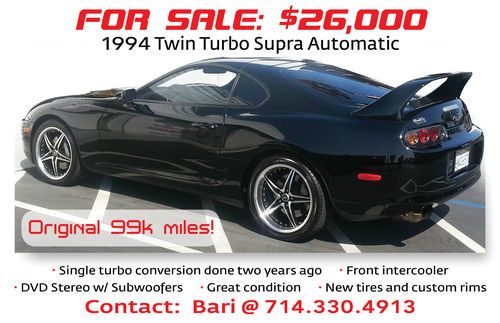 1994 toyota supra twin turbo hatchback 2-door 3.0l