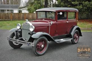 1930 ford model a burgundy/black great condition!