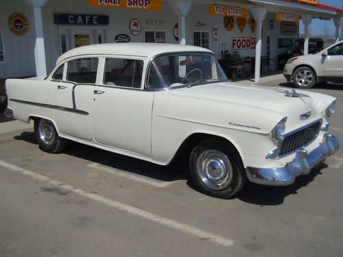 1955 chevy 4 door sedan 265 v8 3 speed manual