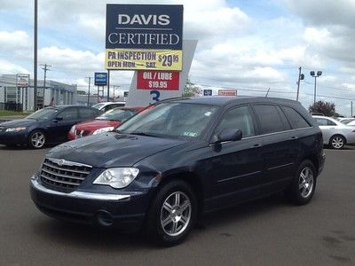 2007 77894 miles 1 owner auto 4.0l touring wagon minivan third row blue gray