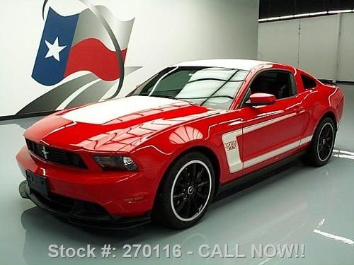 2012 ford mustang boss 302 #2778 6-spd 19" wheels 7k mi texas direct auto