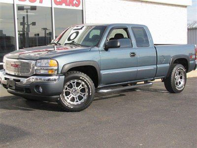 2006 gmc sierra 1500 z71 4wd blue/gray 4-door pw/pl 1-owner remote start 5.3l v8