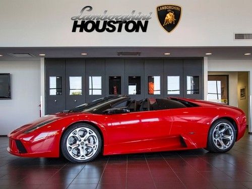 2005 lamborghini murcielago roadster e-gear rosso andromeda nav cam carbon fiber