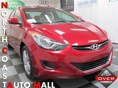 2013(13)elantra gls fact w-ty only 5k maroon/beige cruise abs keyless xm aux