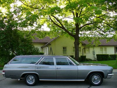Beautiful 1966 chevrolet impala wagon custom street rod 283 a/t a/c p/s nice !