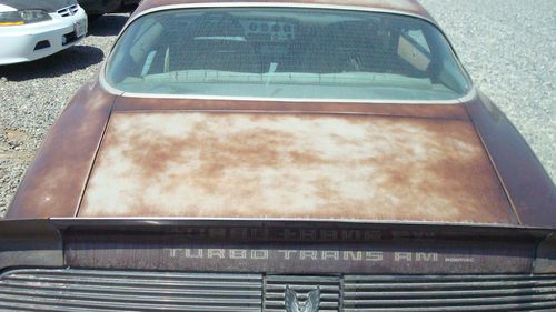 1981 pontiac tran am factory direct turbo***mathcing vin***********