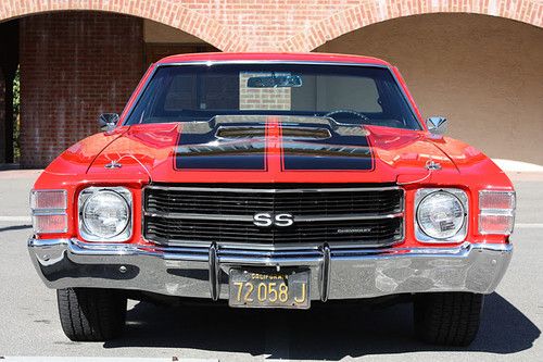 1971 chevrolet el camino ss - real ss, build sheet, numbers matching, 3.73 posi