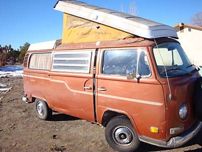 72 westfalia camper van bus sink, stove poptop  needs work   no reserve