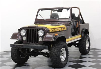 Super rare original paint 1982 renegade cj-7 4wd california rust free jeep rare