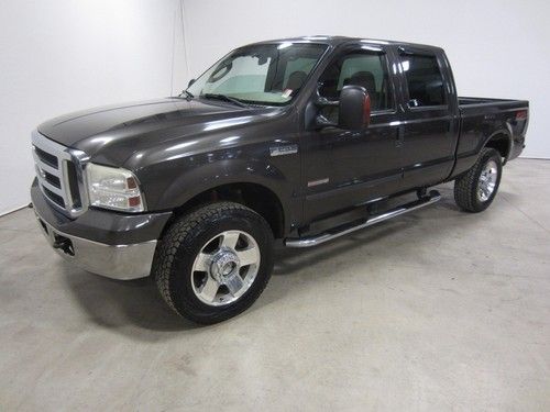 05 ford f250 super duty 6.0l turbo diesel xlt 4x4 crew cab short 2 owner 80pics