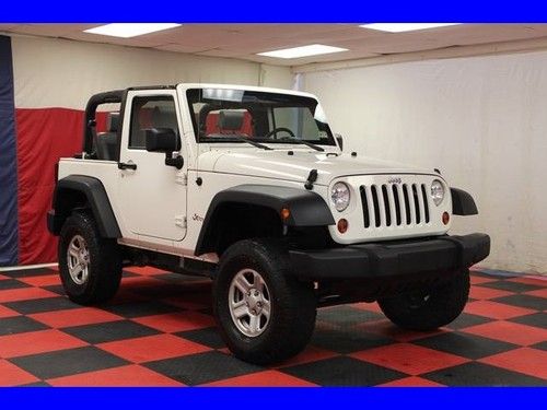 2008 wrangler x v6 6-speed 4x4 lifted 2-door soft top fresh service carfax