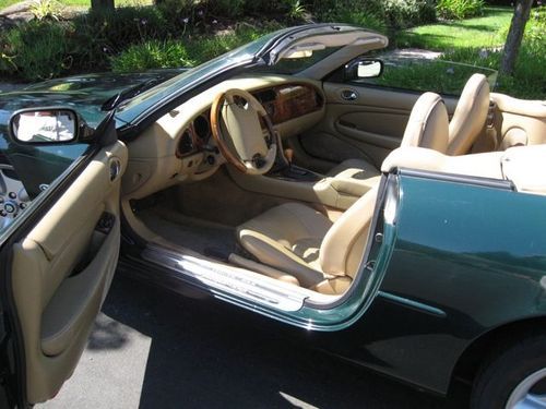 JAGUAR XK8 1997 CONVERTIBLE, MINT CONDITION, BRITISH RACING GREEN, TAN TOP, image 2