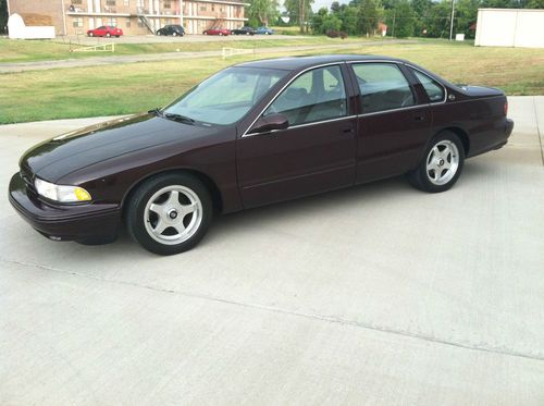 1995 Impala SS, one owner, low miles, all original, nice, clean, dark cherry, image 4