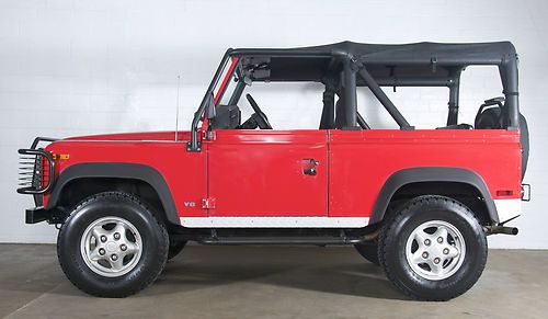 1997 land rover defender 90 monza red 1 of 180 rare clean!!