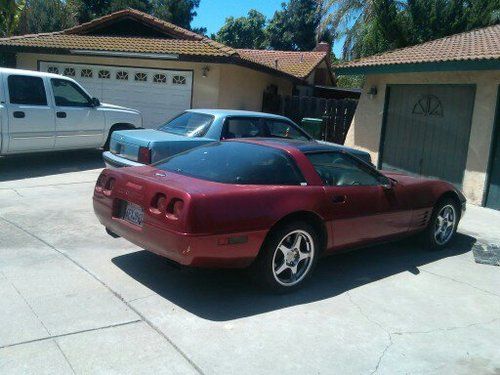 1992 corvette zr1 rims glass top lt1 new tranny and ac alarm!!!sports car, image 3