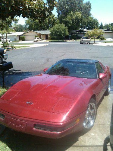 1992 corvette zr1 rims glass top lt1 new tranny and ac alarm!!!sports car, image 6