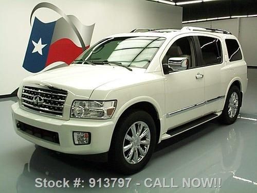 2008 infiniti qx56 sunroof nav rear cam dvd 20's 47k mi texas direct auto