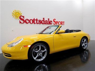 2001 c2 cabriolet * 28k miles * tiptronic * carrera whls * speed yellow!!!