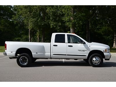 2005 dodge ram 3500 slt big horn 6-speed 5.9l diesel 4x4 quad cab dually no resv