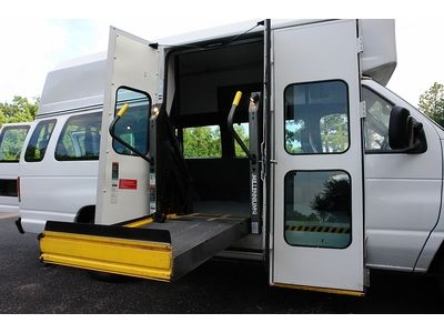 2008 ford e-350 handicap wheel chair van high-top extended *braun millenium lift