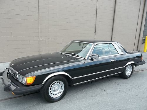 Mercedes-benz 450 slc 2d black coupe