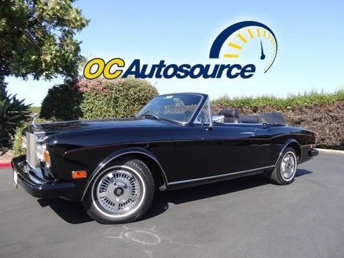 1981 rolls-royce corniche convertible