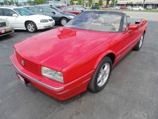 1992 red! allante convertible rare v8 4.5 pinafarina