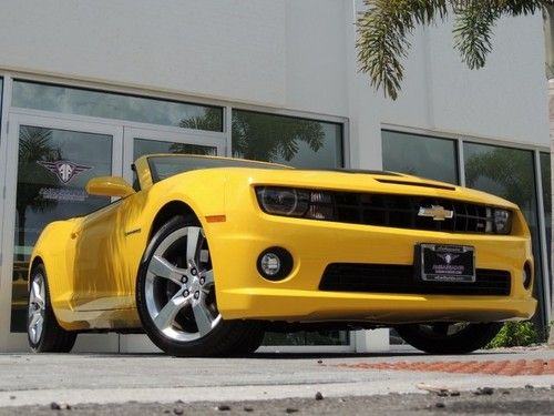 Florida garage kept 1 owner camaro ss 6 speed v8 loaded only 5k miles halo light