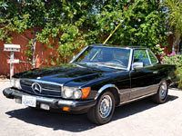 California mercedes-benz 380sl 2-top roadster. factory triple black. no reserve.