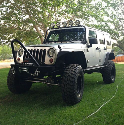 2007 jeep wrangler rubicon unlimited 4x4 jk 4 door lifted rock crawler lockers