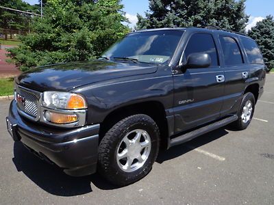 2003 gmc youkon denali awd 3rd seat dvd leather loaded runs great no reserve