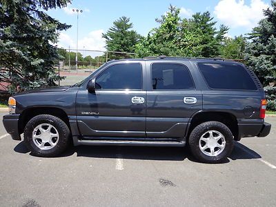 2003 GMC YOUKON DENALI AWD 3RD SEAT DVD LEATHER LOADED RUNS GREAT NO RESERVE, image 2