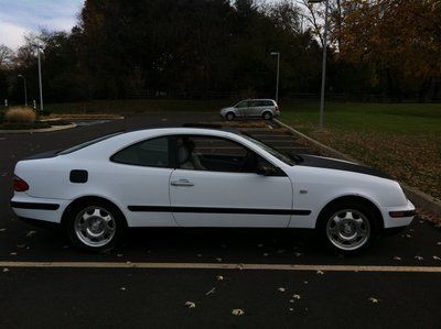 Great 1999 mercedes benz coupe black white