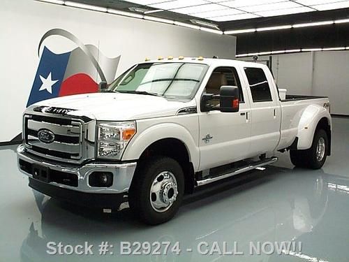 2012 ford f-350 lariat diesel drw fx4 4x4 air ride 53k texas direct auto