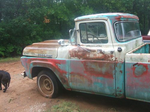 1960 f100 big back window all original