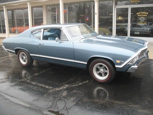 1968 chevrolet chevelle teal blue big block 396 muncie 4 speed 12 bolt