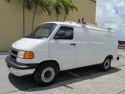 Ram b3500 cargo utility service van truck 1 ton 5.8 magnum v8 *racks &amp; shelves*