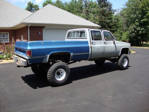 1981 chevrolet k30 crew cab 4x4 long bed pickup truck