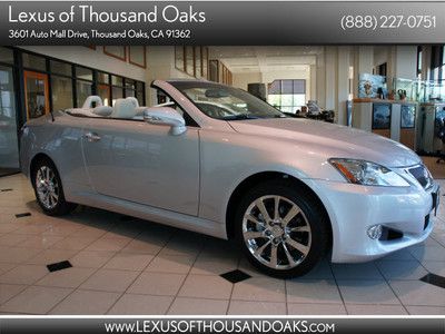 Cpo lexus certified warranty convertible silver w/ ecru leather chrome wheels