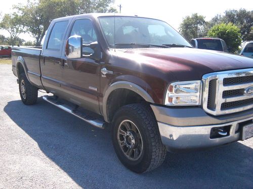 07 king ranch super duty 4x4 crew cab lariat  6.0 turbo diesel banks power clean