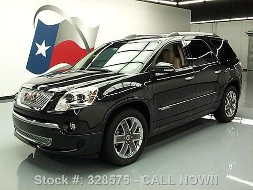 2011 gmc acadia denali 7 pass dual sunroof hud 20's 43k texas direct auto