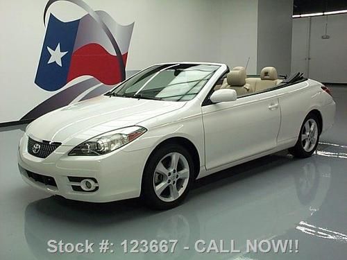 2007 toyota solara sle convertible htd leather only 44k texas direct auto