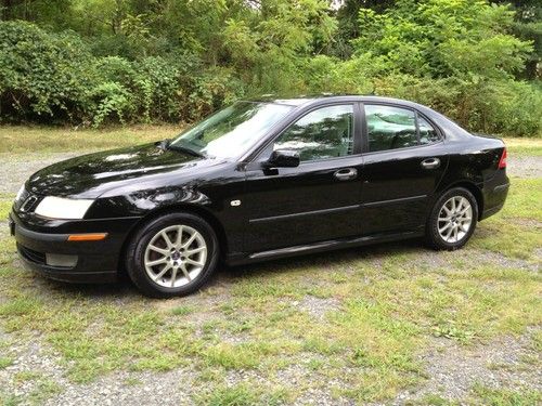 No reserve!! black 2003 saab 9-3 arc turbo 6-speed sedan 136k miles ~ runs 100%