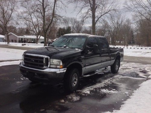 2002 ford f-250 super duty xlt crew cab pickup 4-door 7.3l diesel 4x4