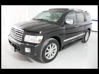 08 infiniti qx56 leather, pwr liftgate, navigation, dvd, sunroof, we finance!