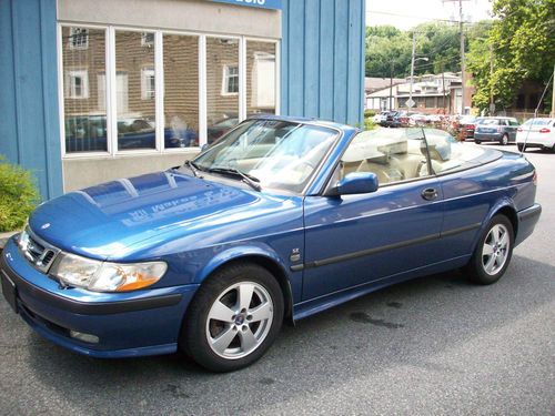 2003 Saab 9-3 SE Convertible 2-Door Blue, US $8,995.00, image 3