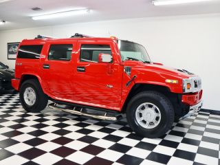 2003 hummer h2 suv trac mroof wood pkg lux pkg htd seats only 25kmi bose onstar